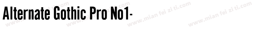 Alternate Gothic Pro No1字体转换